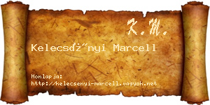 Kelecsényi Marcell névjegykártya