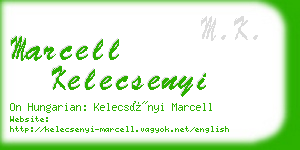 marcell kelecsenyi business card